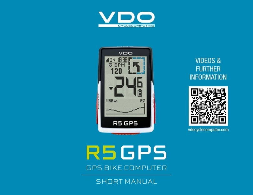 VDO Cyclecomputing R5GPS How to use
