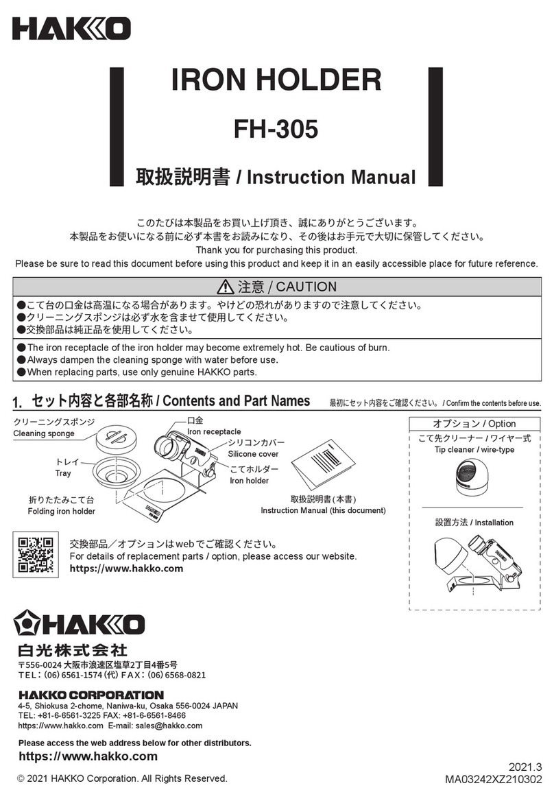 HAKO FH-305 instruction manual