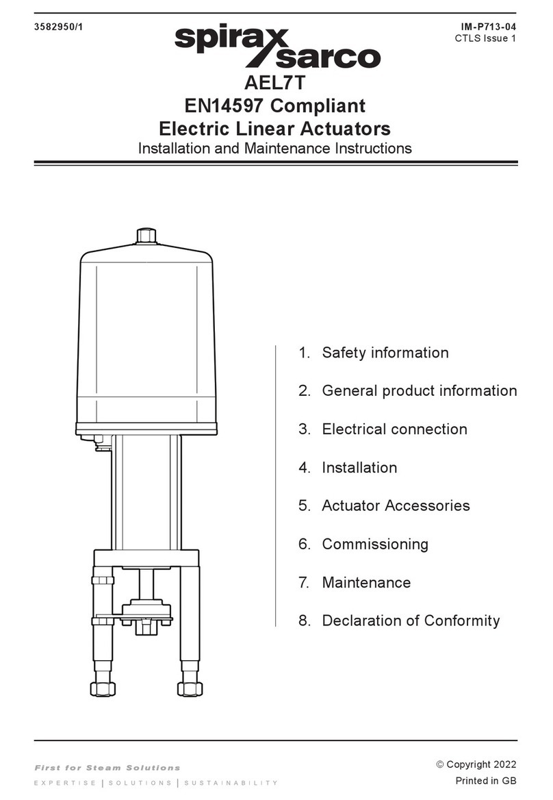 Spirax Sarco AEL7T User manual