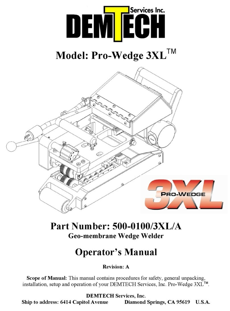 Demtech Pro-Wedge 3XL User manual