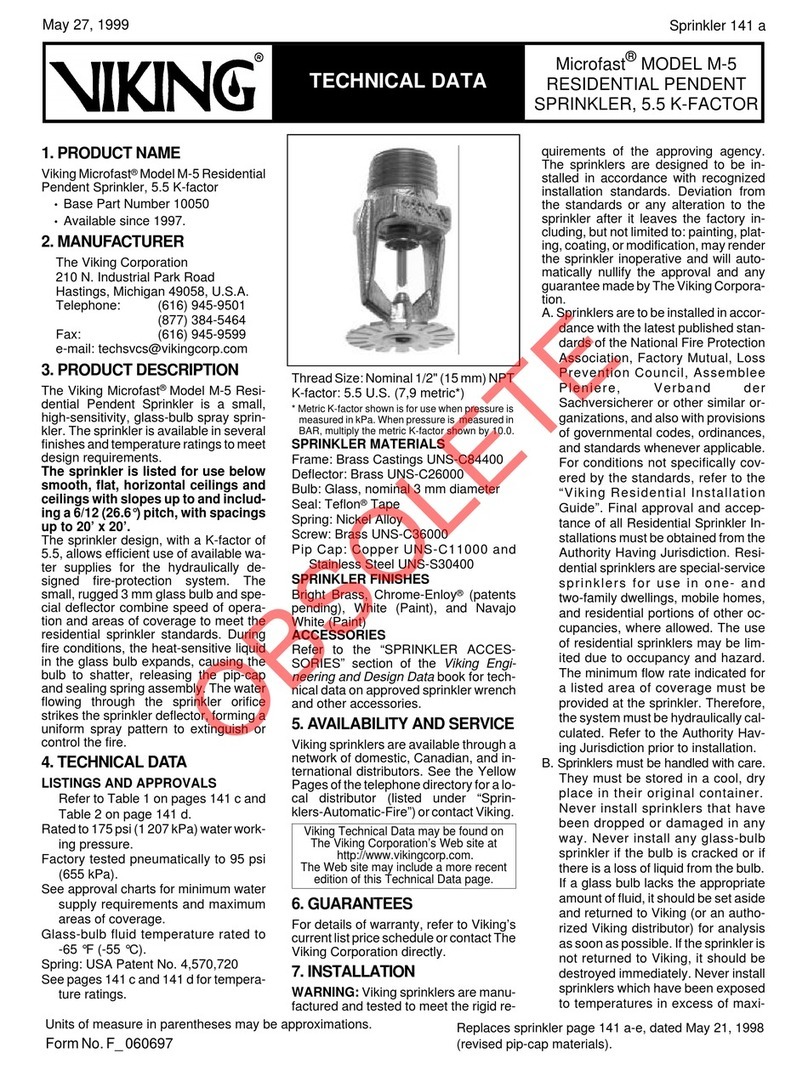 Viking Microfast M-5 Technical data