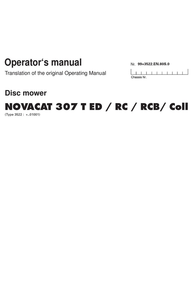 Pottinger NOVACAT 307 T ED Operator's manual