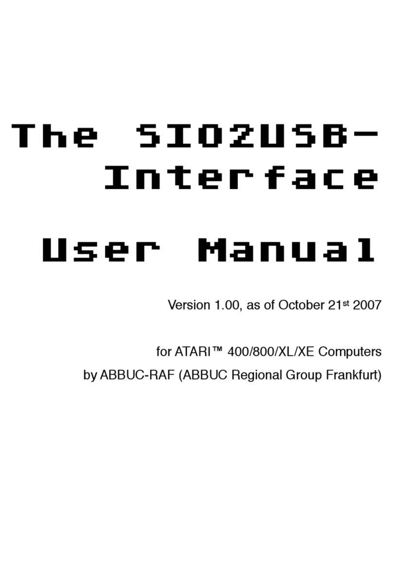 Atari SIO2USB user manual