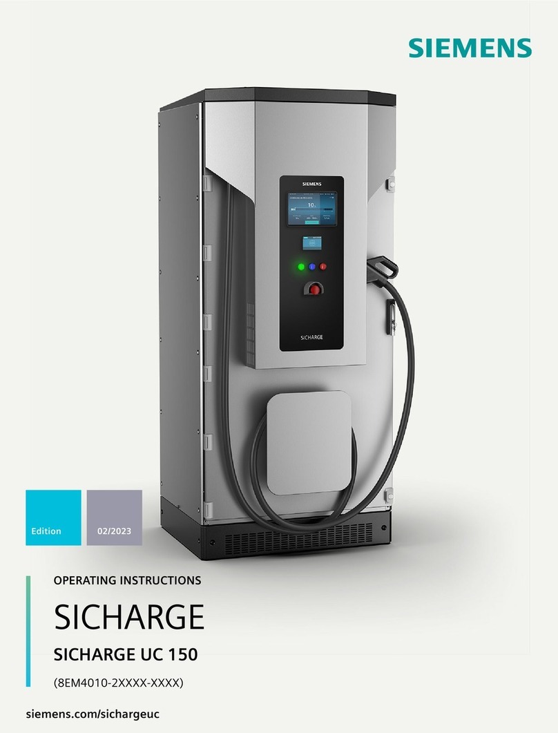 Siemens SICHARGE UC 150 operating instructions