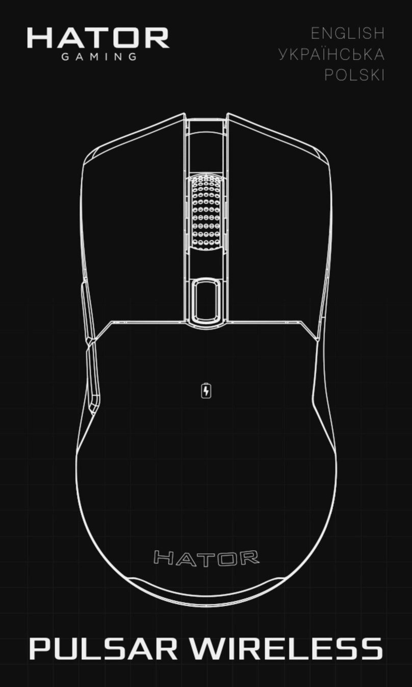HATOR GAMING PULSAR WIRELESS manual