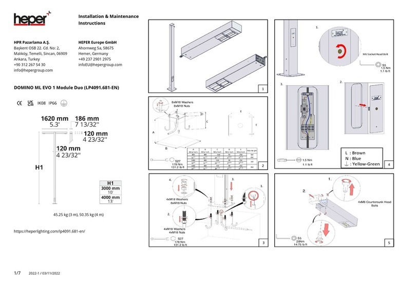 HEPER DOMINO ML EVO 1 Duo Installation and operating instructions