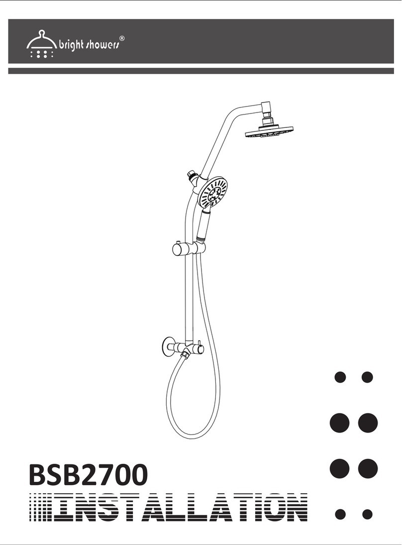 bright showers BSB2700 Installation bright showers BSB2700 Installation