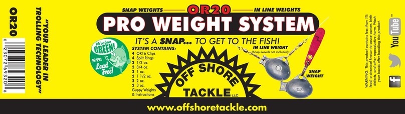 OFF SHORE TACKLE PRO WEIGHT SYSTEM OR20 instructions
