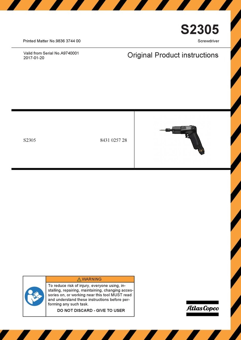 Atlas Copco S2305 Original product instructions