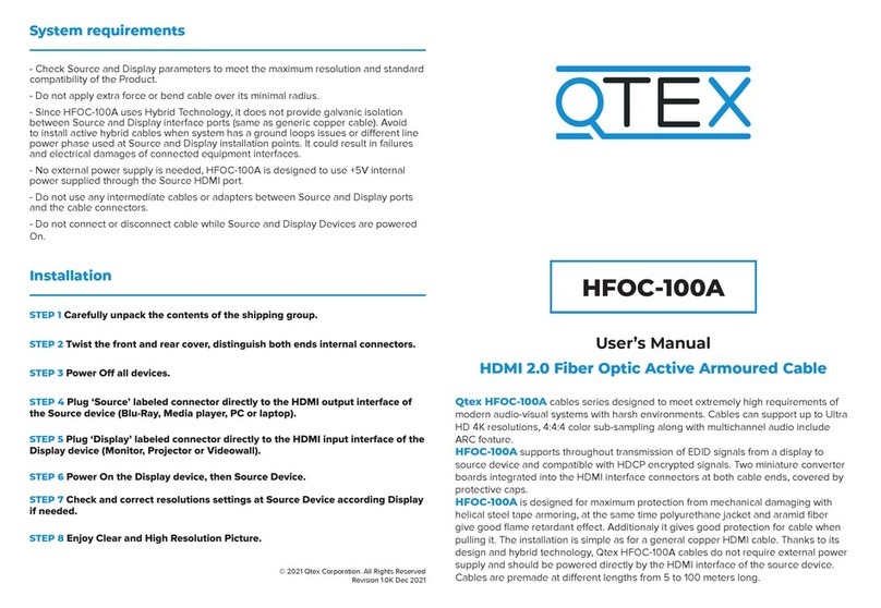Qtex HFOC-100A user manual