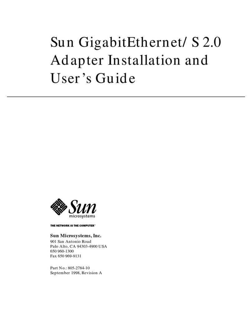Sun Microsystems GigabitEthernet/S 2.0 User manual