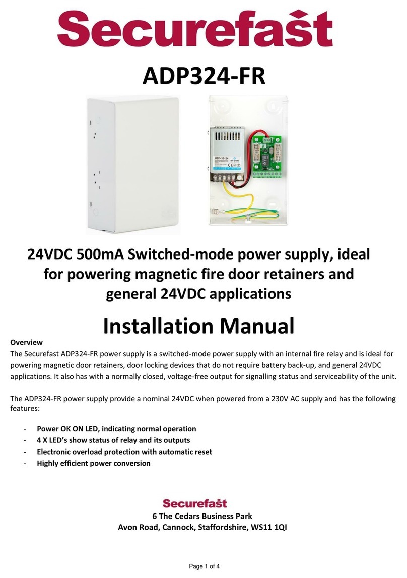 Securefast ADP324-FR installation manual