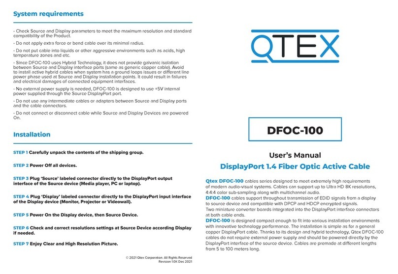 Qtex DFOC-100 user manual