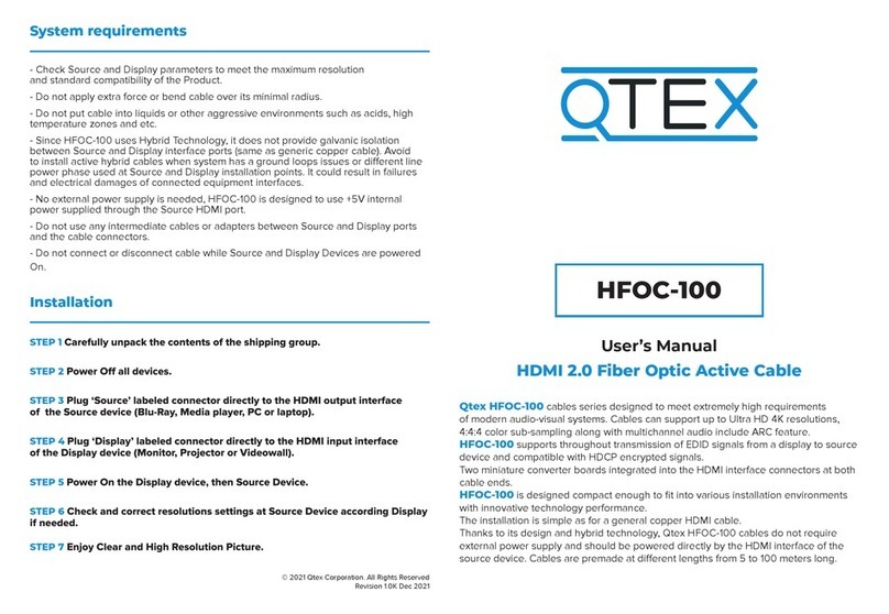 Qtex HFOC-100 user manual
