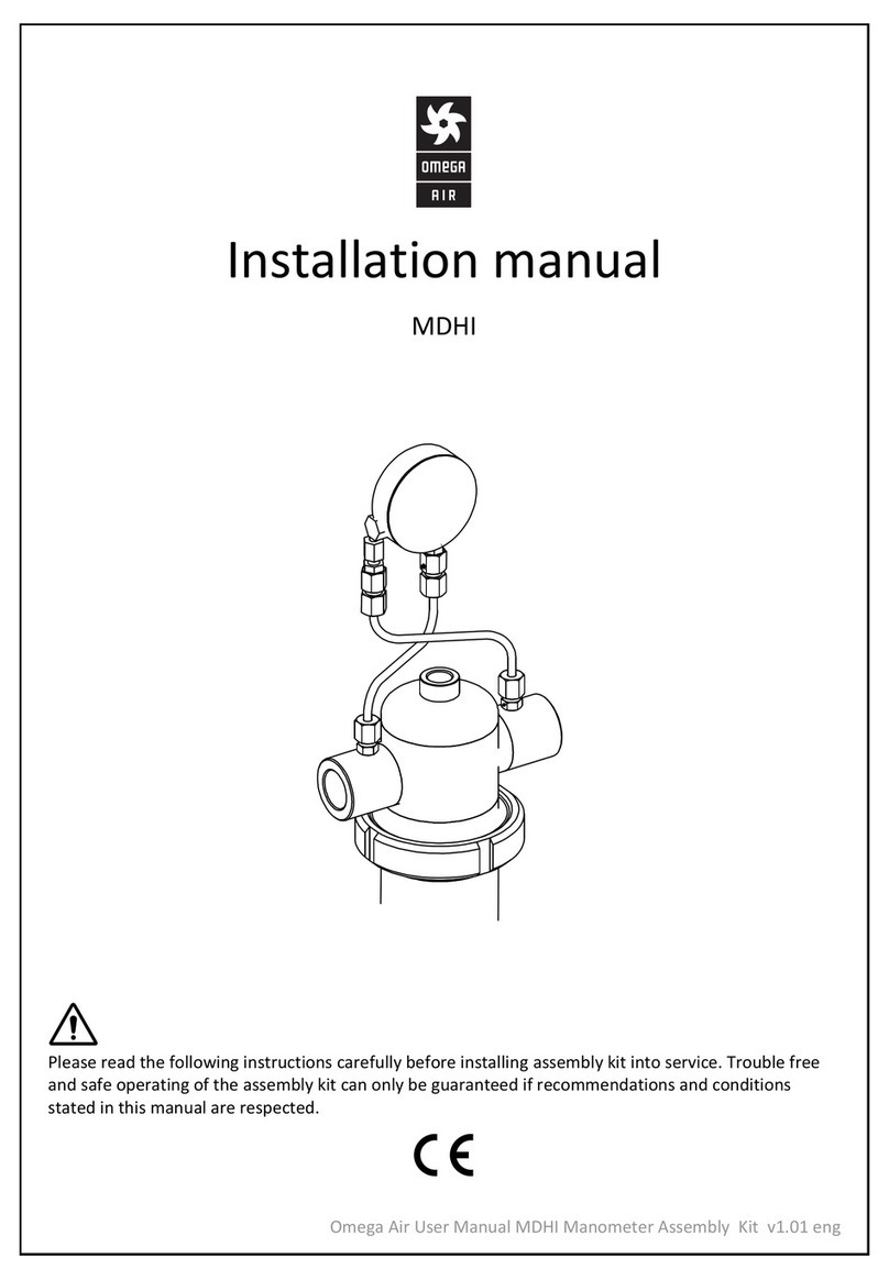OMEGA AIR MDHI installation manual