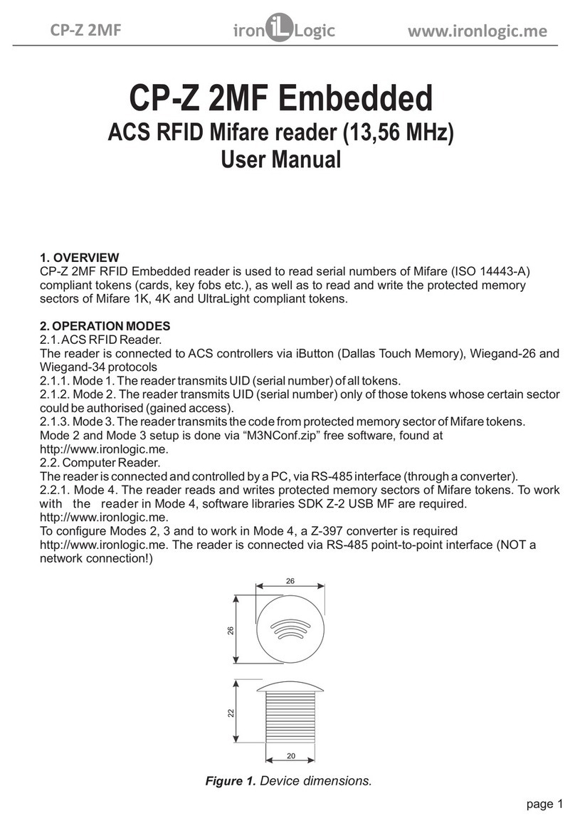 Iron logic CP-Z 2MF User manual