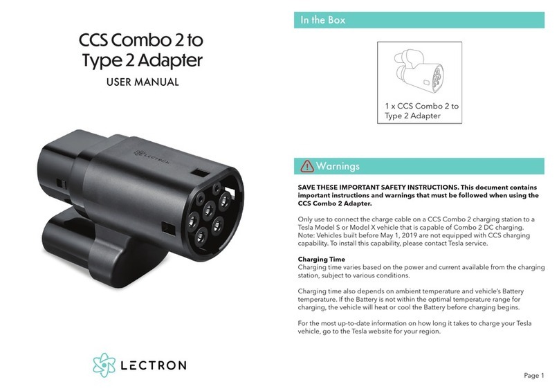 Lectron CCS Combo 2 to Type 2 Adapter User manual