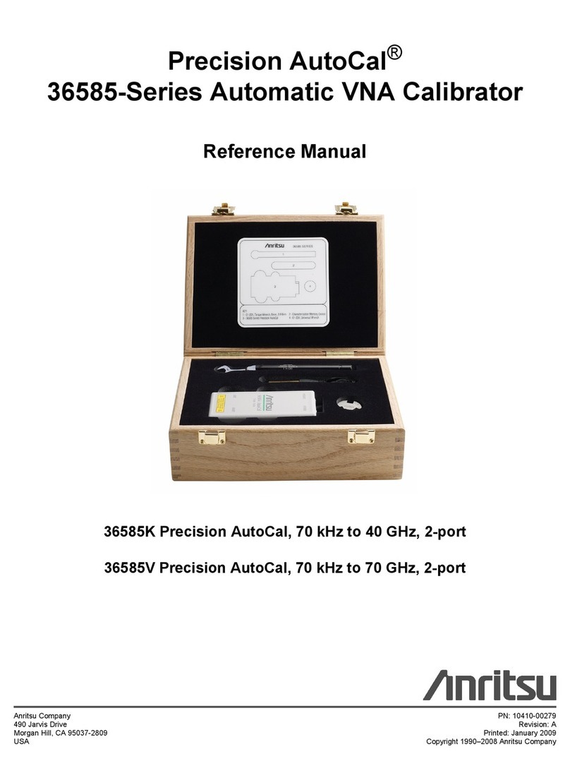 Anritsu Precision AutoCal 36585 Series Reference manual