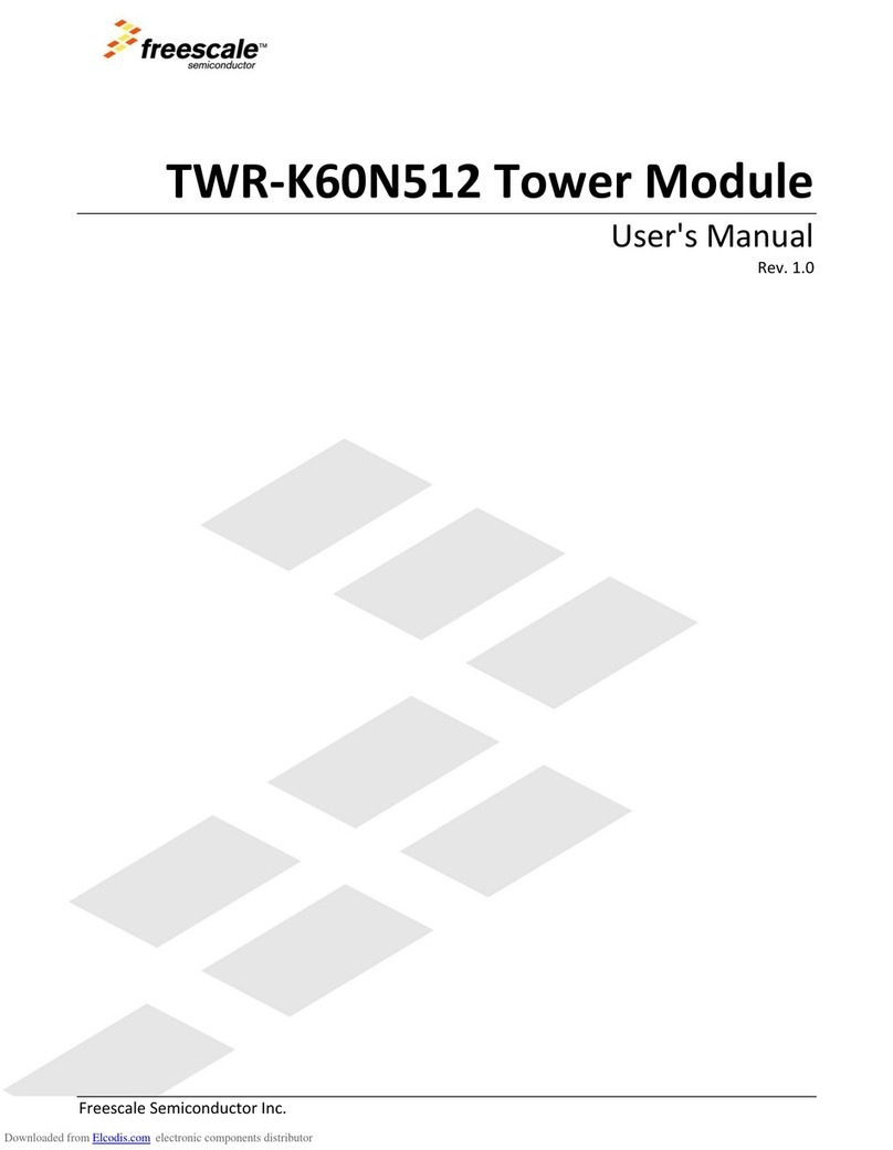 Freescale Semiconductor TWR-K60N512 user manual Freescale Semiconductor TWR-K60N512 user manual