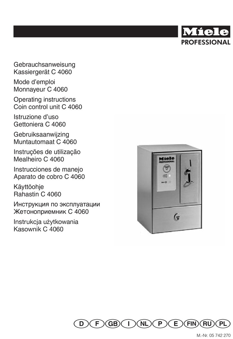 Miele professional C 4060 operating instructions