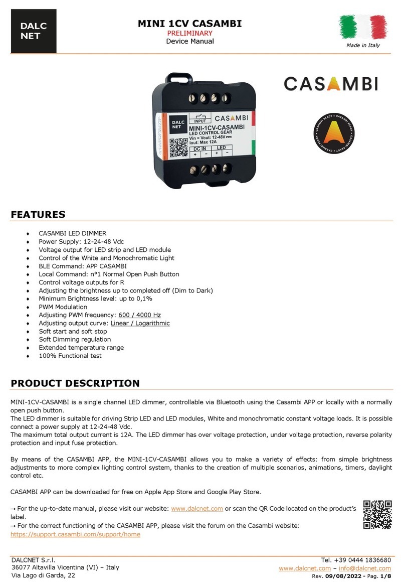 DALCNET MINI 1CV CASAMBI Device manual