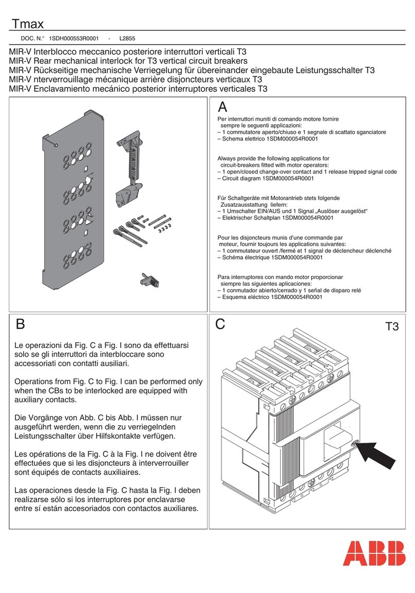 ABB Tmax MIR-V User manual