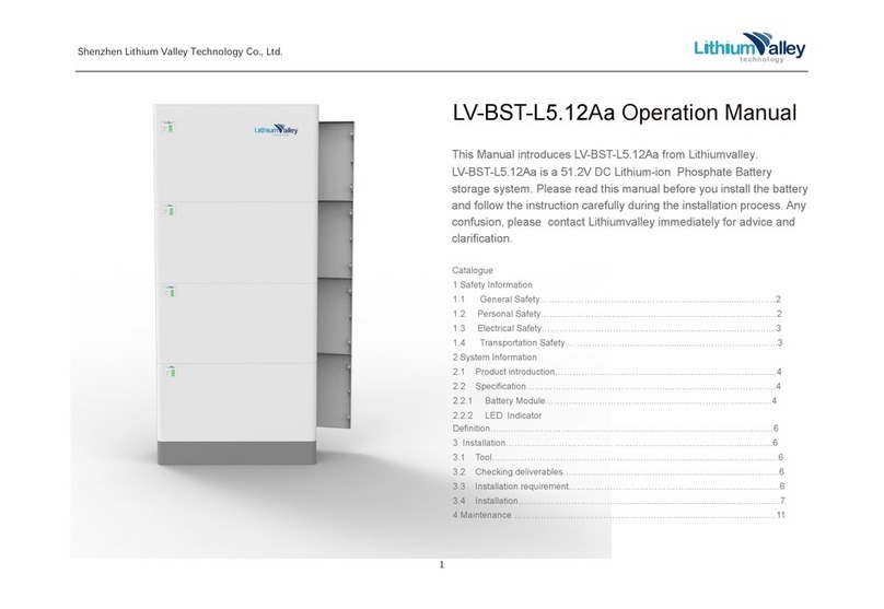 Lithium Valley LV-BST-L5.12Aa Operation manual