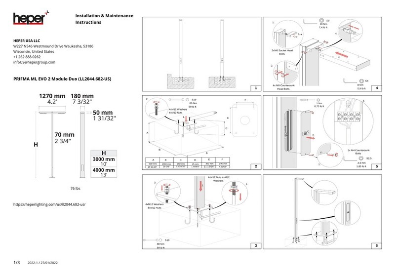 HEPER PRIFMA ML EVO 2 Module Duo Installation and operating instructions HEPER PRIFMA ML EVO 2 Module Duo Installation and operating instructions