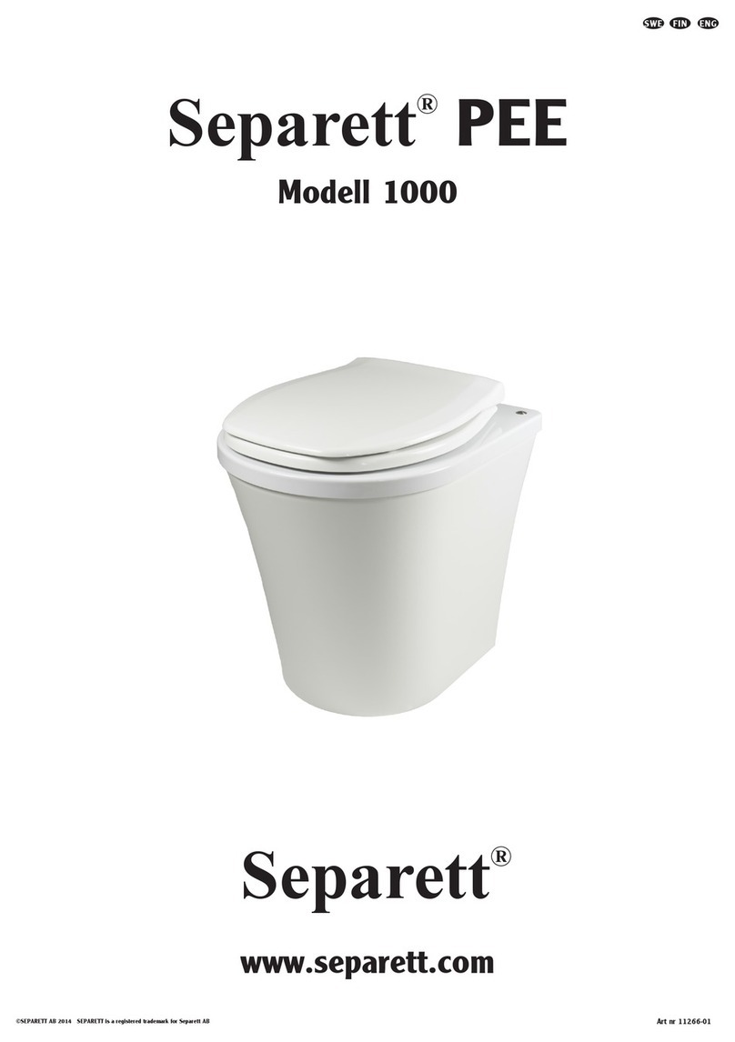 Separett PEE 1000 installation instructions