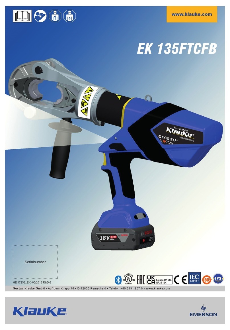 Emerson Klauke EK 135FTCFB User manual