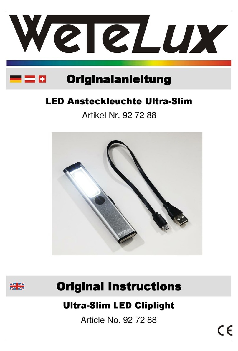 Wetelux 92 72 88 Original instructions