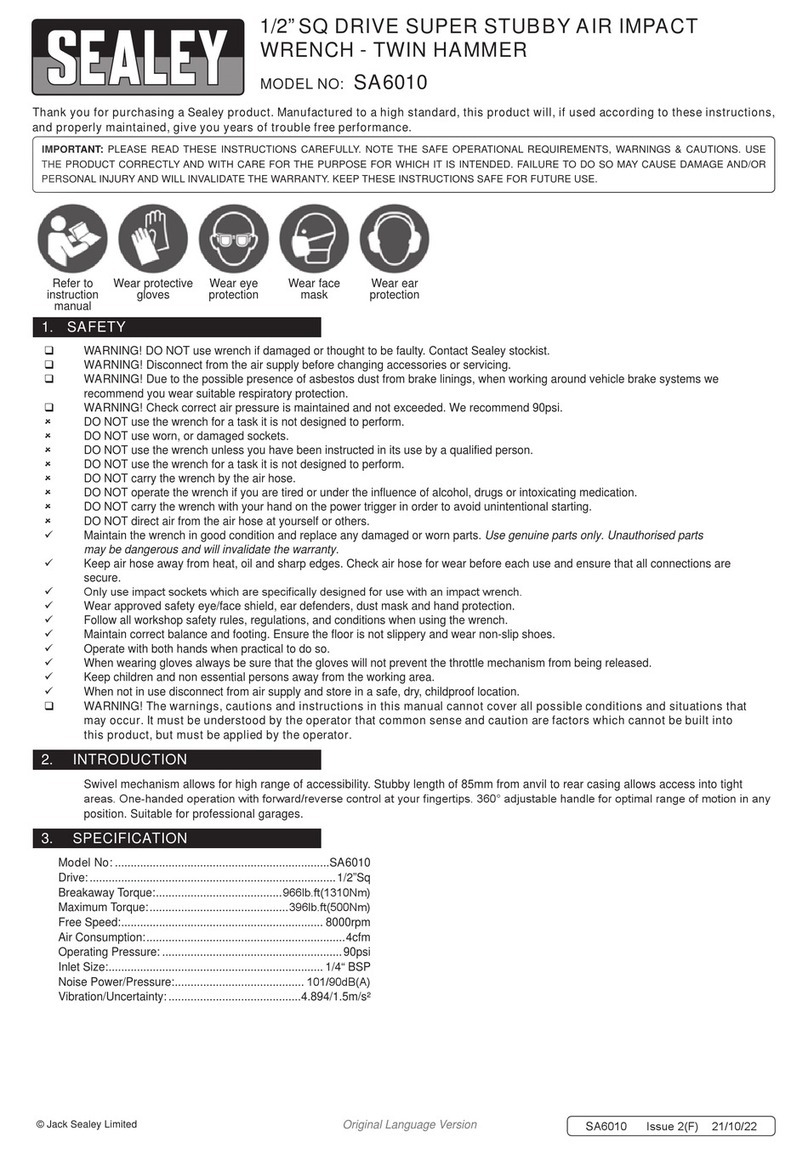 Sealey SA6010 User manual