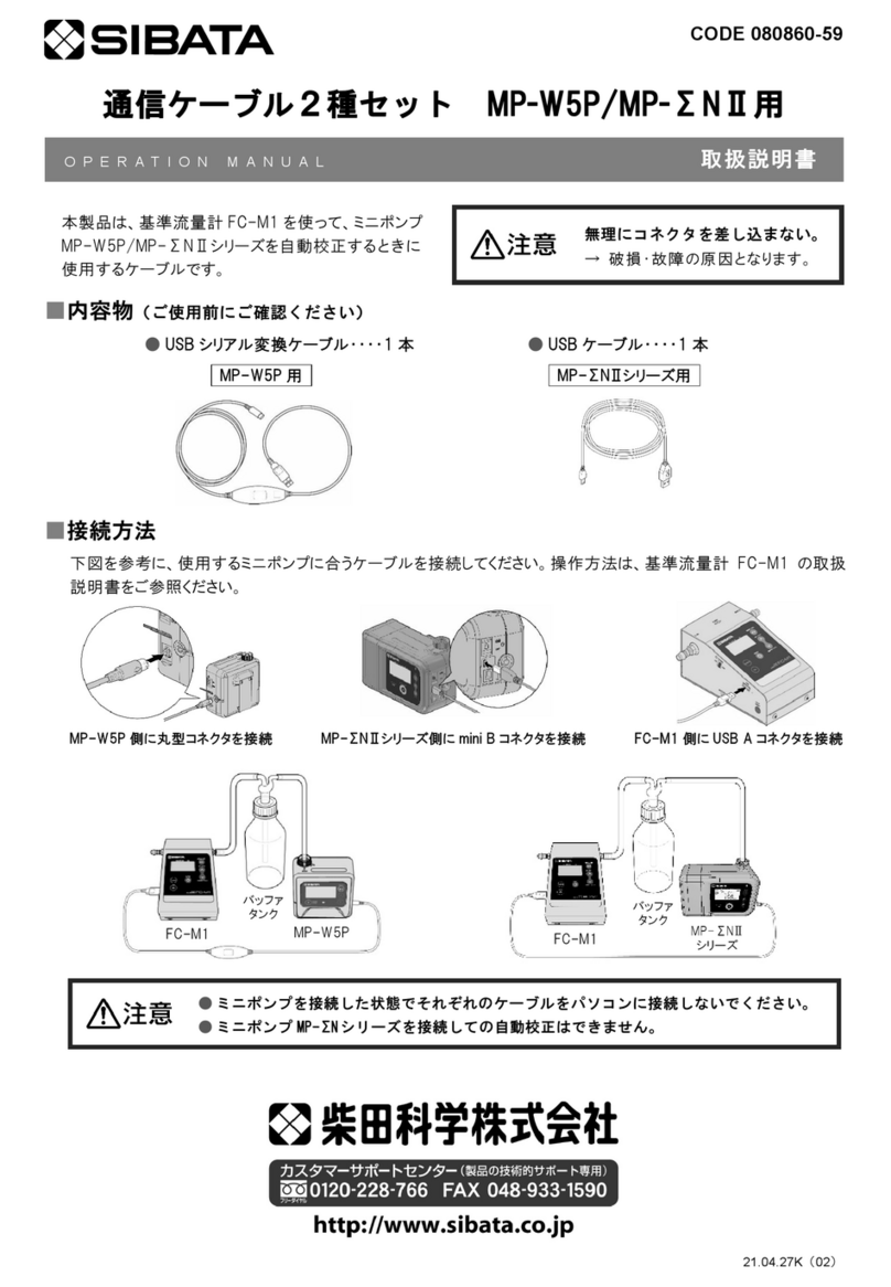 Sibata MP-W5P Operation manual
