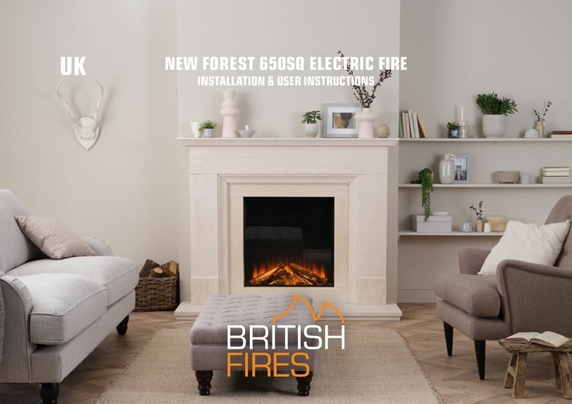 British Fires NEW FOREST 650SQ Installation & user's instructions British Fires NEW FOREST 650SQ Installation & user's instructions