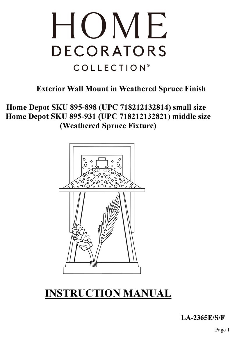 Home Decorators Collection Home Depot 895-898 instruction manual