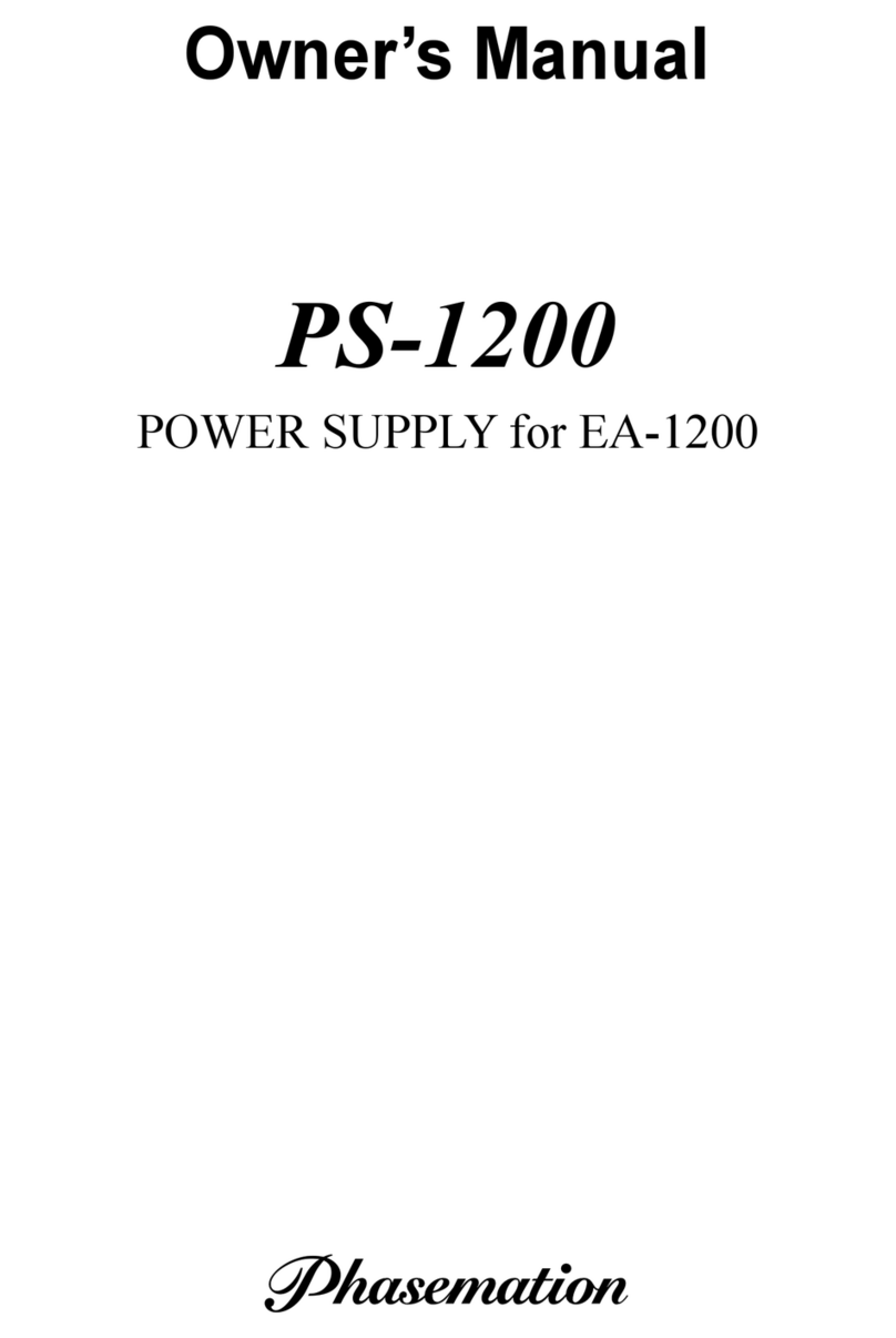 Phasemation PS-1200 owner's manual