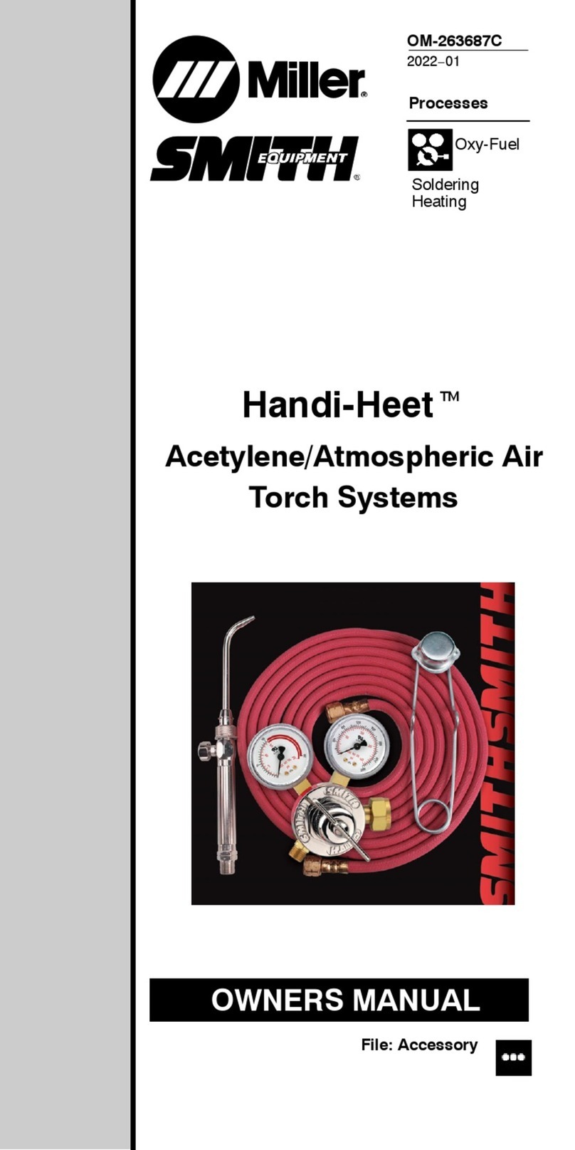 Miller SMITH EQUIPMENT HANDI-HEET owner's manual