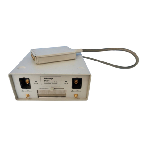 Tektronix TekConnect Probe Interface Module 80A03 User manual
