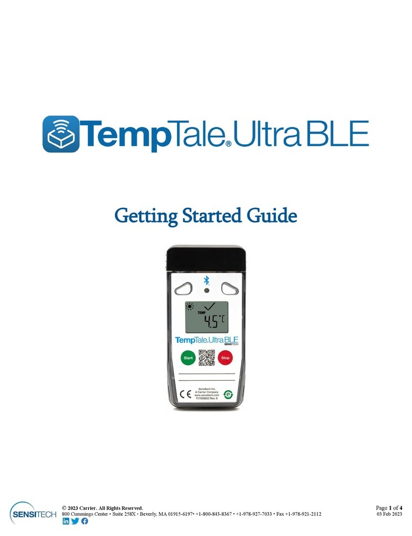Sensitech TEMPTALE ULTRA BLE User manual
