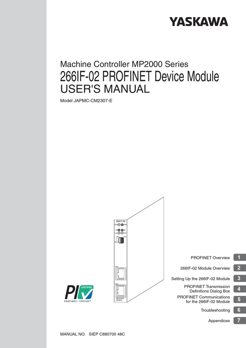 YASKAWA MP2000 Series User manual
