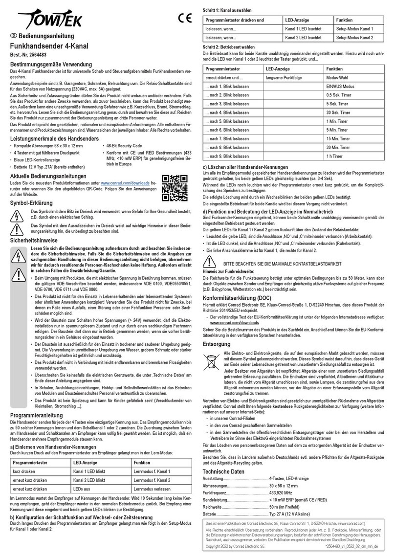 TowiTek 2564483 operating instructions
