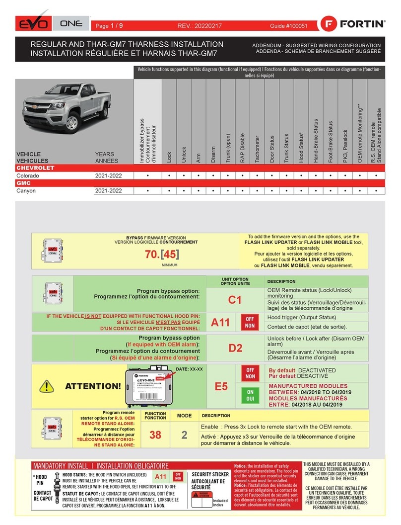 Fortin EVO ONE THAR-GM7 User manual
