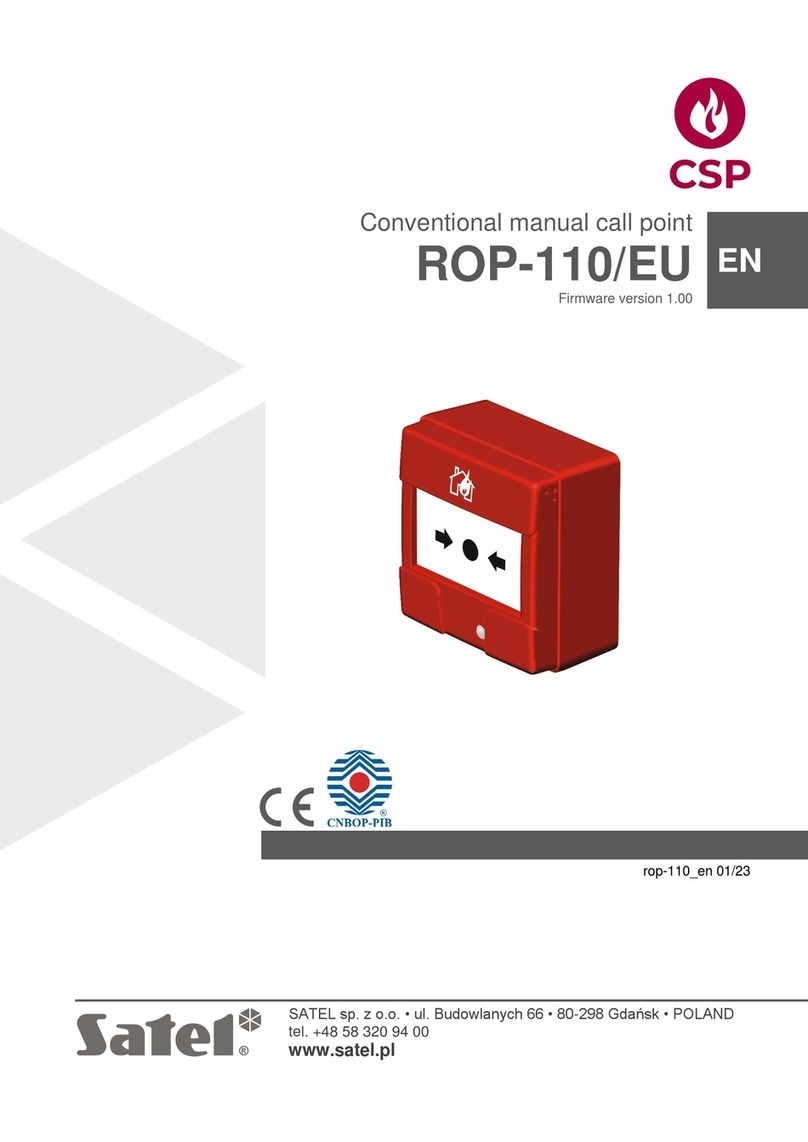 Satel CSP ROP-110/EU quick start guide