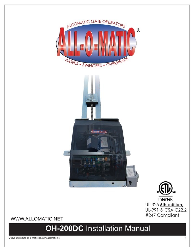 ALLOMATIC OH-200DC installation manual