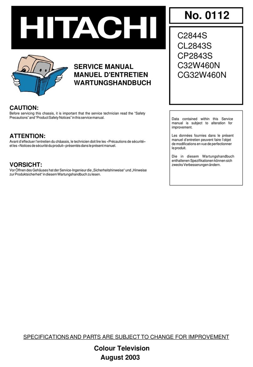 Hitachi C2844S User manual
