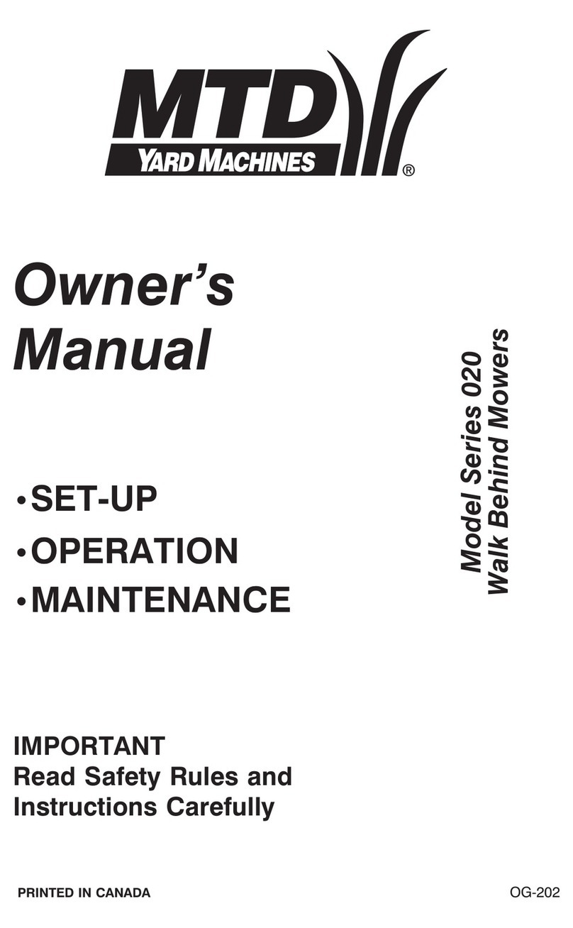 MTD 020 Series User manual