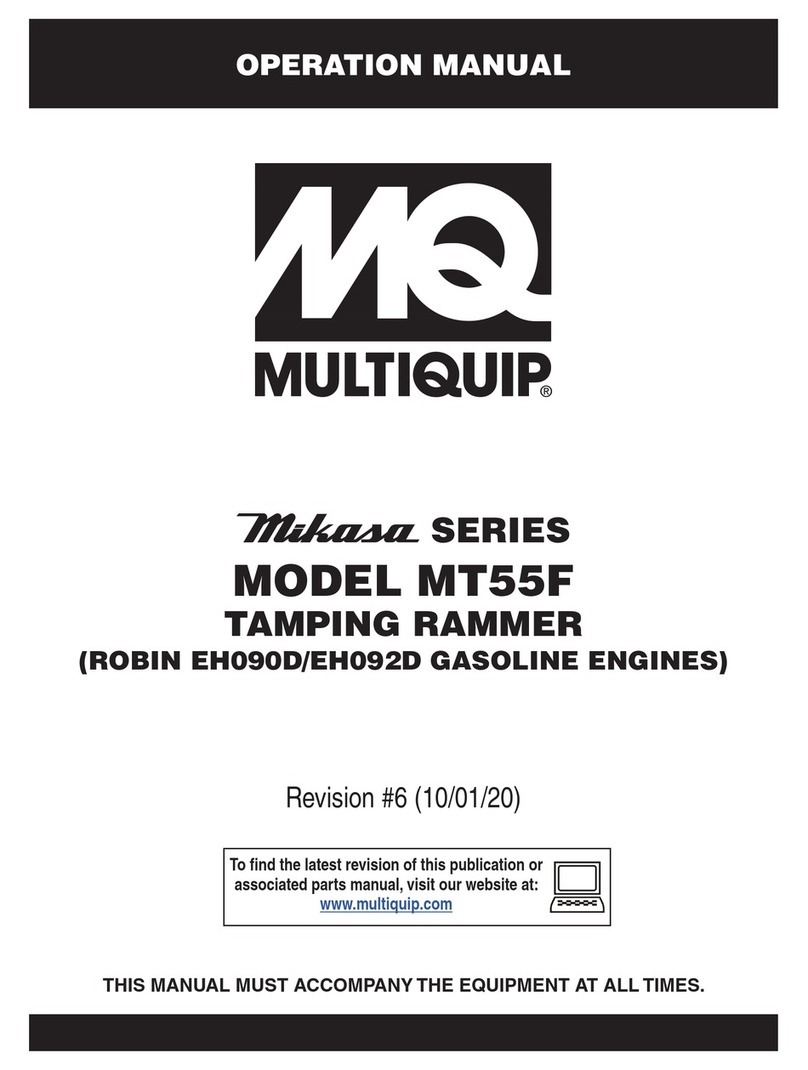 MQ Mikasa MT55F Operation manual