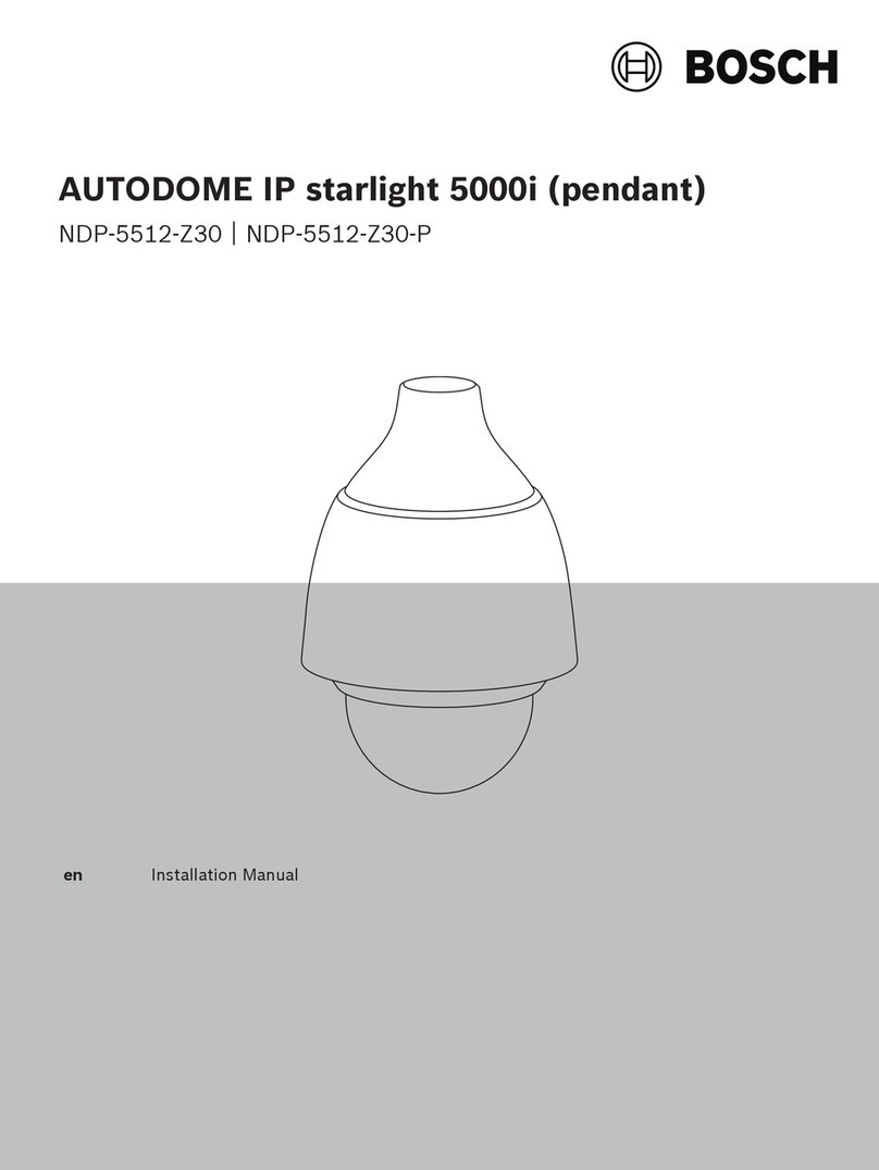 Bosch AUTODOME IP starlight 5000i installation manual