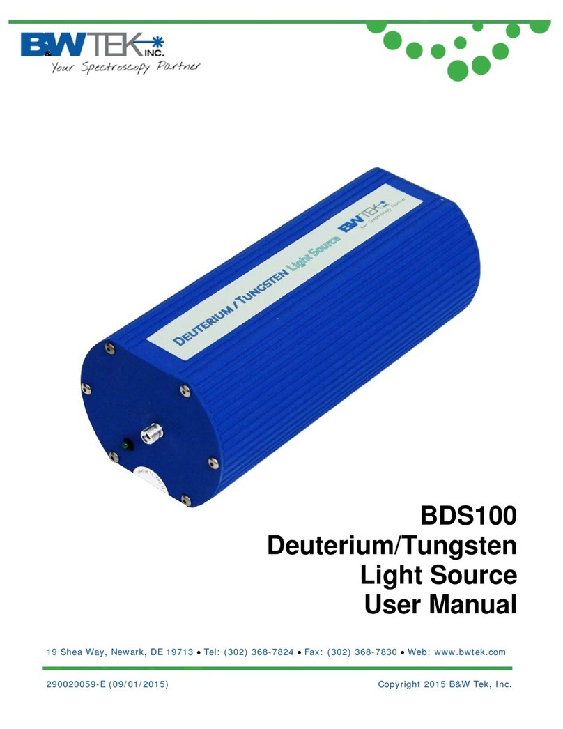 B&W Tek BDS100 user manual
