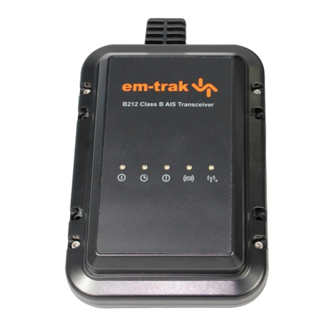 Em-Trak B212 product manual